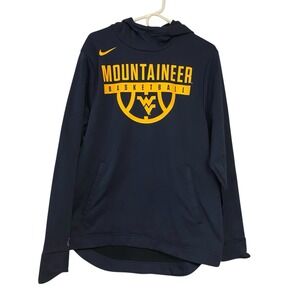 WVU‎ Nike Elite Mountaineer Basketball Hoodie Size Large Men's
